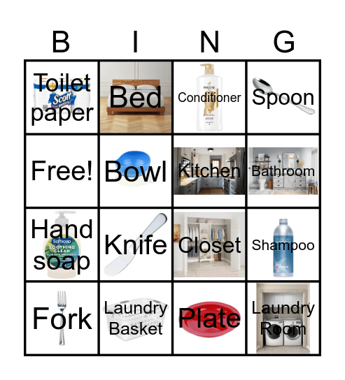 Domestics BINGO Card