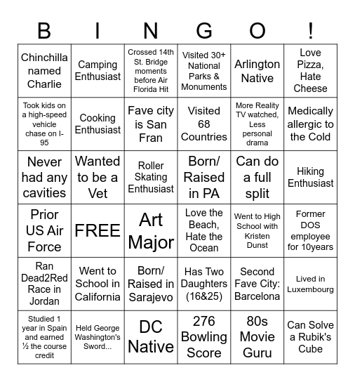 EE Support BINGO! Bingo Card
