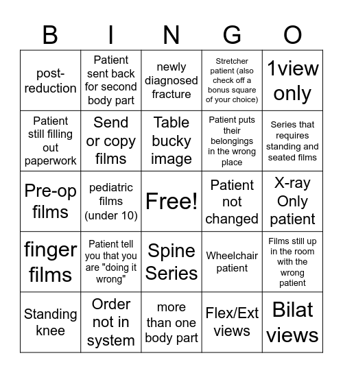 Tech Week Bingo Card