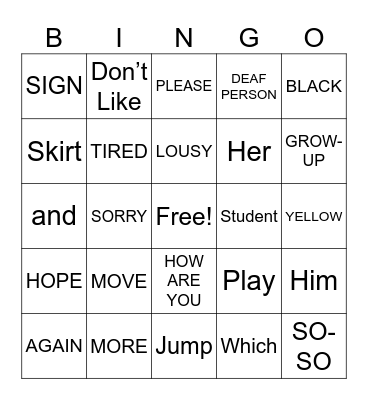 ASL Q1 Test Bingo Card