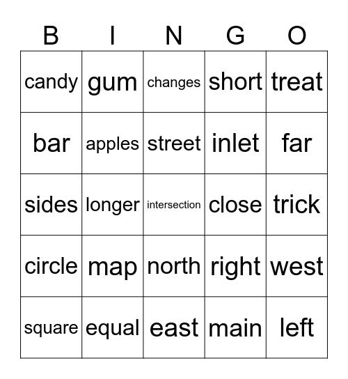 October 29 Bingo Card