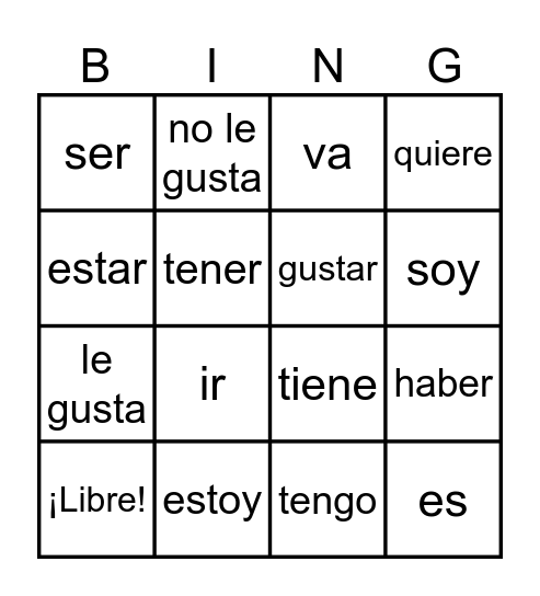 Los Super 7 Bingo Card