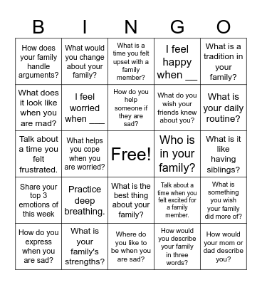 THERAPY BINGO Card