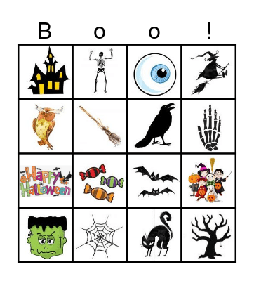 Halloween Bingo Card