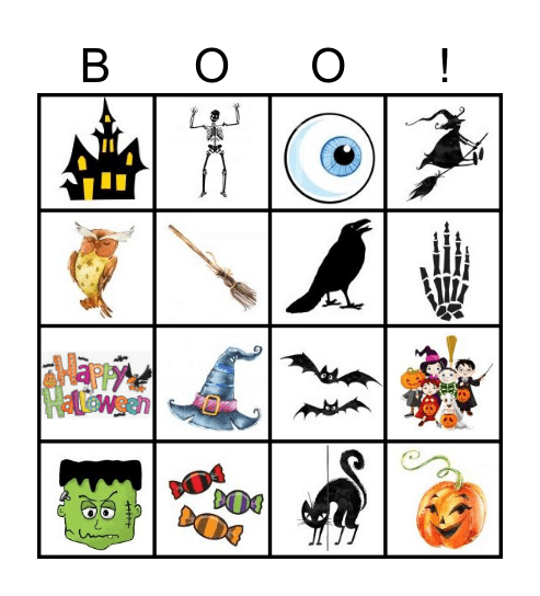 Halloween Bingo Card