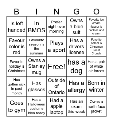Group 35 Bingo Card