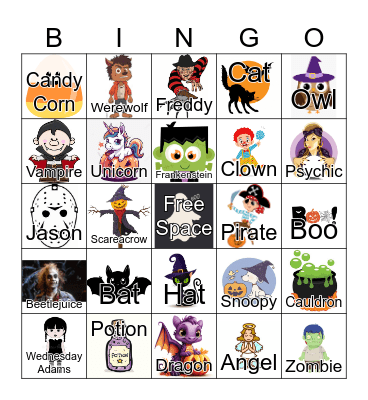 TO Halloween BINGO Card