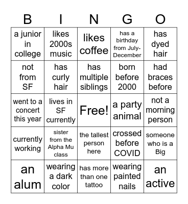 Bingo Card