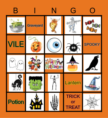 Halloween Bingo Card