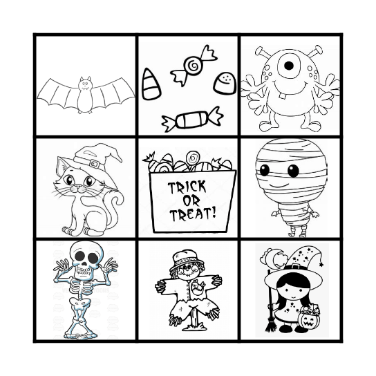 Halloween Bingo Card