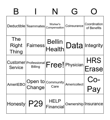 ICS BINGO Card