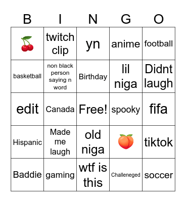 IG Reels Bingo Card