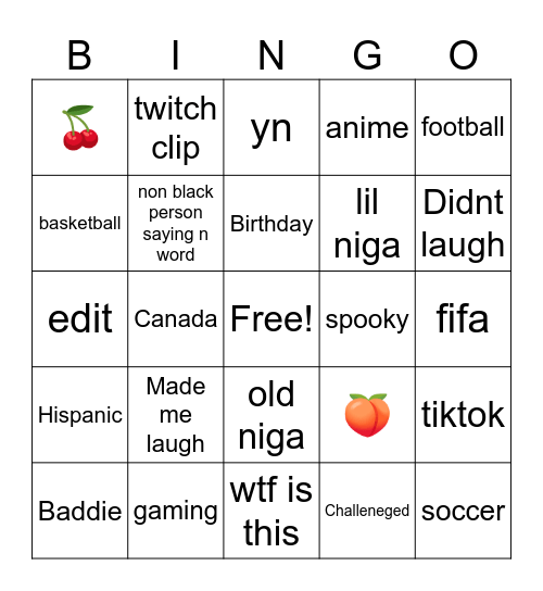 IG Reels Bingo Card