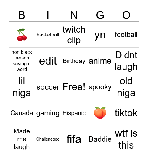 IG Reels Bingo Card