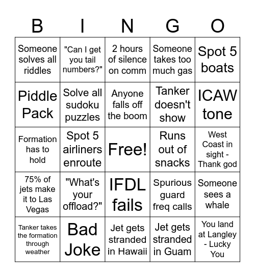 ROTR BINGO Card