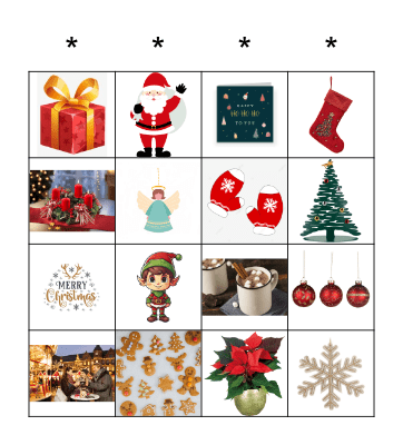 Kerstbingo Card