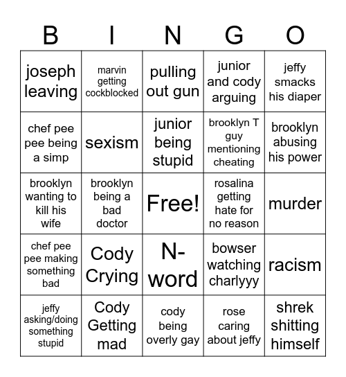 SML BINGO Card