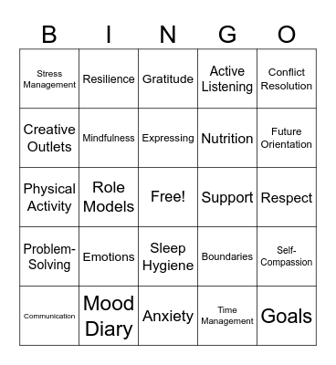 Understanding Emotions with Therapist Paul Williams Bingo Card