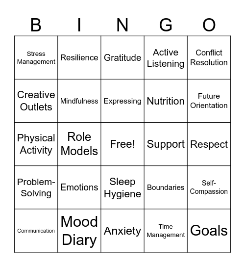 Understanding Emotions with Therapist Paul Williams Bingo Card