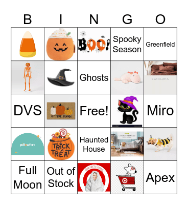 Domestics Halloween Bingo Card