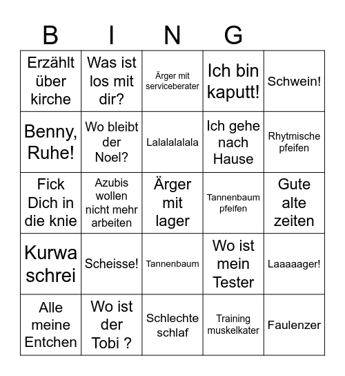 Delta Integrale Bingo Card