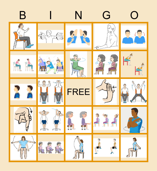 CHAIR YOGA Bingo Card