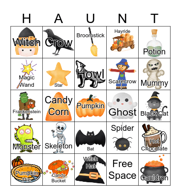 Halloween Bingo Card