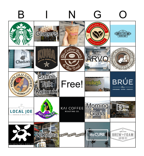 COFFEE BINGO Card