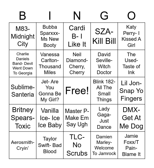 Radio Bingo 3 Lines Bingo Card