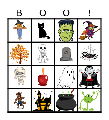 Halloween Bingo Card