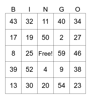 BRAIN HEALTH Bingo Card