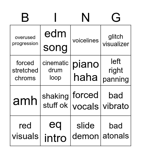 hello tack 2 Bingo Card