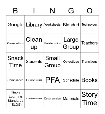 Compliance Bingo Card