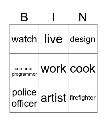 Unit 4 revision Bingo Card