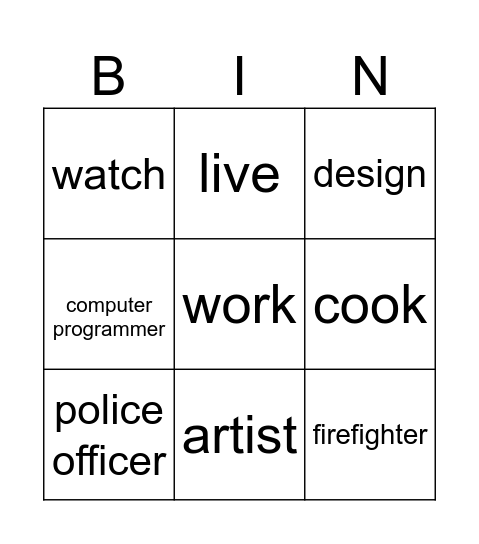 Unit 4 revision Bingo Card