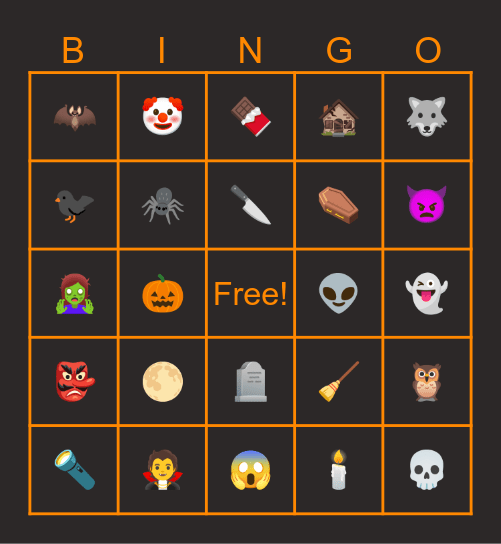 HALLOWEEN BINGO Card