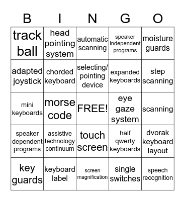 cha Bingo Card