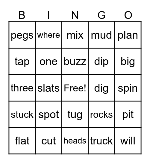 It's Up to Us Bingo Card