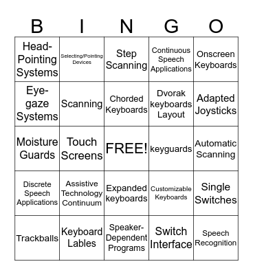 AT BINGO Chapter 8 Bingo Card