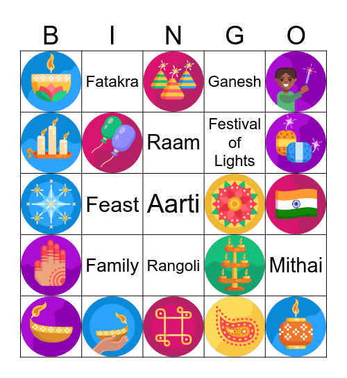 Diwali Bingo 1 Bingo Card