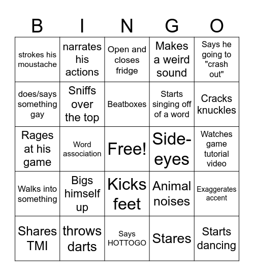 Human bingo Card