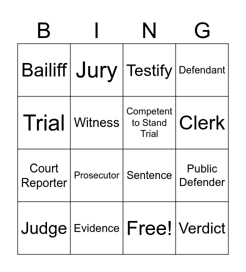 Module 3 Bingo Card