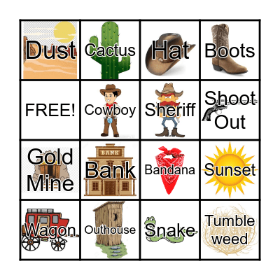 WESTERN BINGO Card