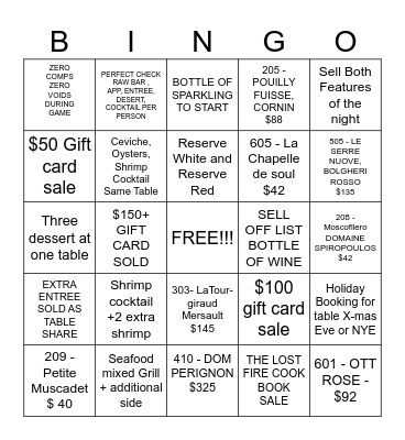 ULTRAMAR BINGO Card