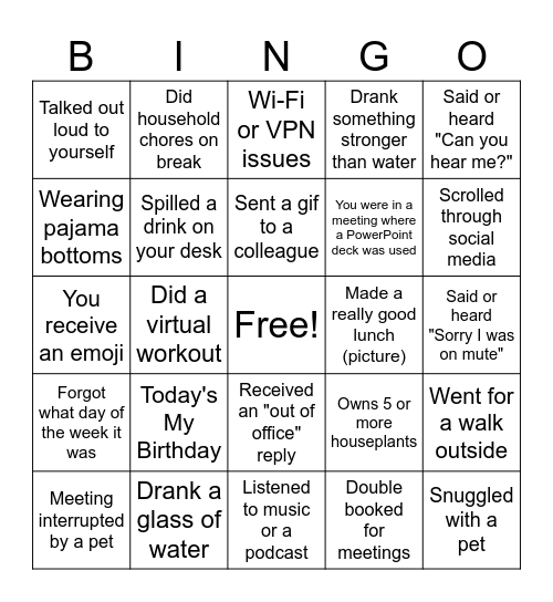 Rios Birthday Bingo! Bingo Card