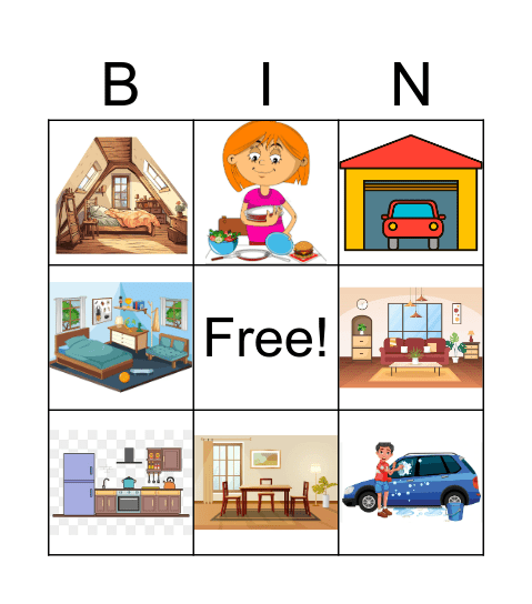 AT HOME Bingo Card