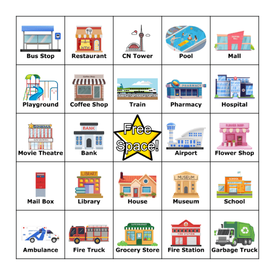 Paint the Town Rainbow! Bingo Card