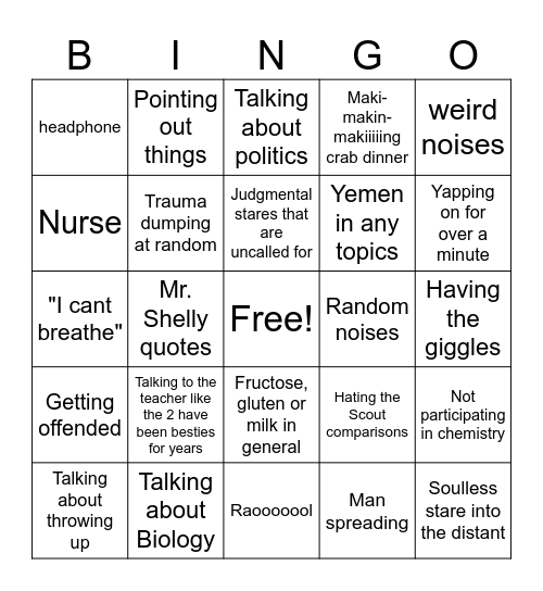 El Bingo Card