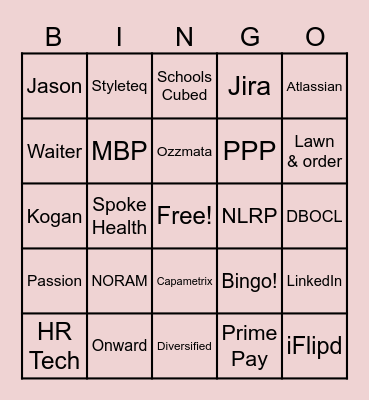 Happy Birthday Jhy, Leo, Justin, Anya, Chin, and Jay! Bingo Card