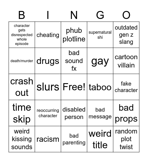 Tomorrow's Teachings Bingo Card